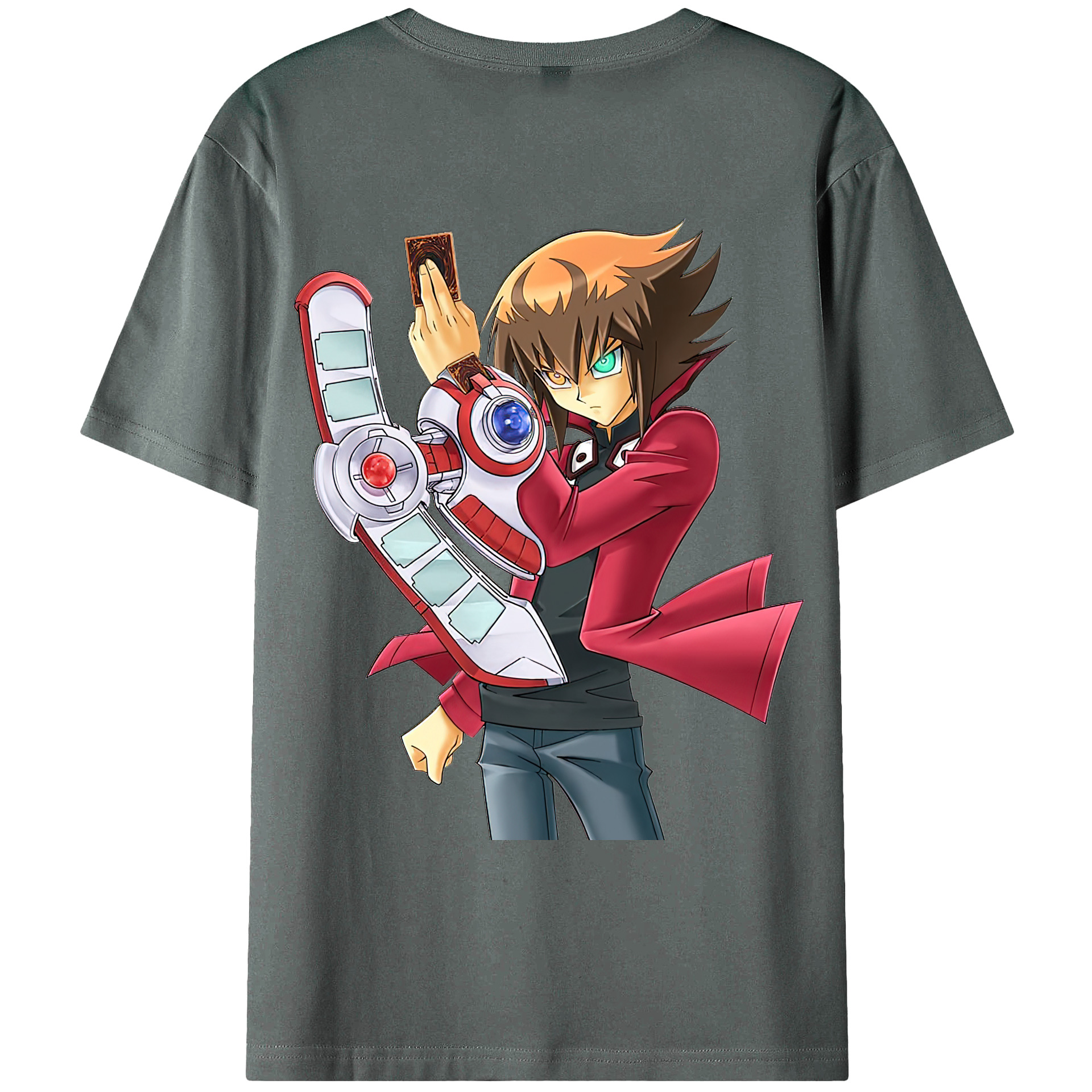 （画像用） 遊☆戯☆王 Yu-Gi-Oh! 綿100％ メンズ半袖Tシャツ（バックプリント） 通気性